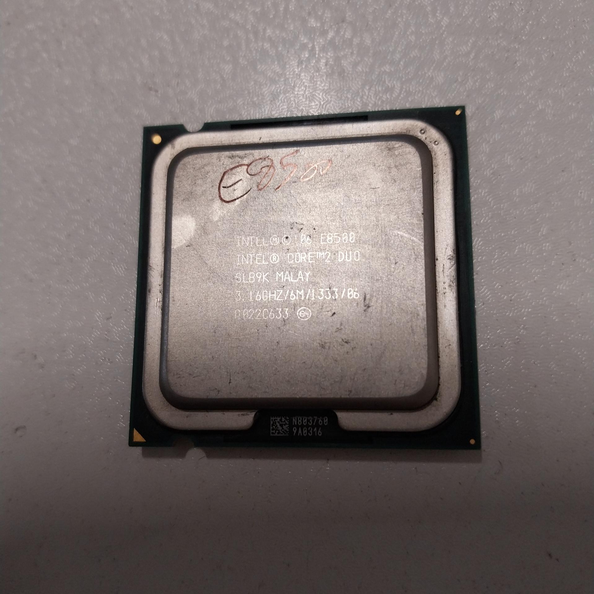 Cpu intel E8500