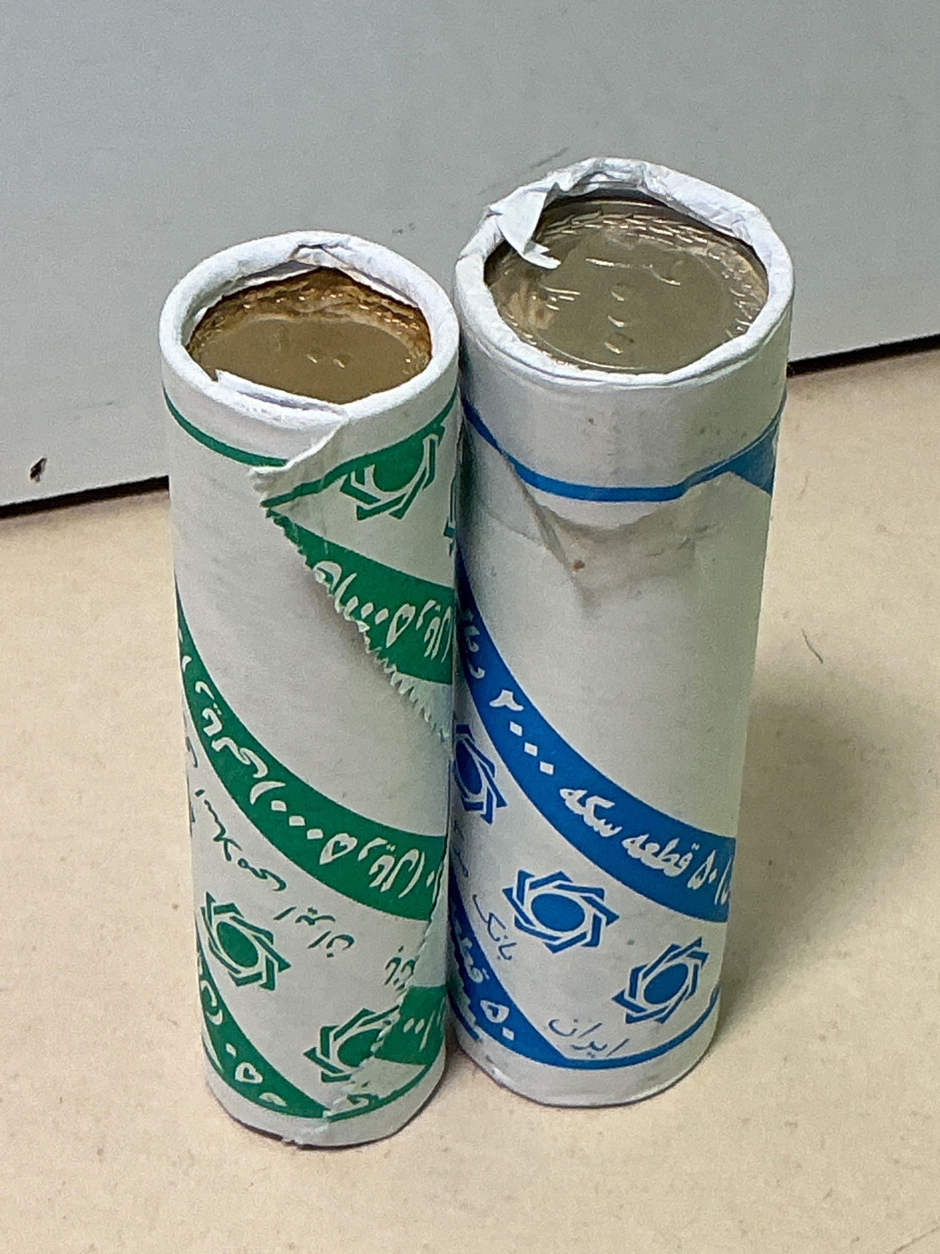 رول سکه جمهوری ایراد دار 2 عدد