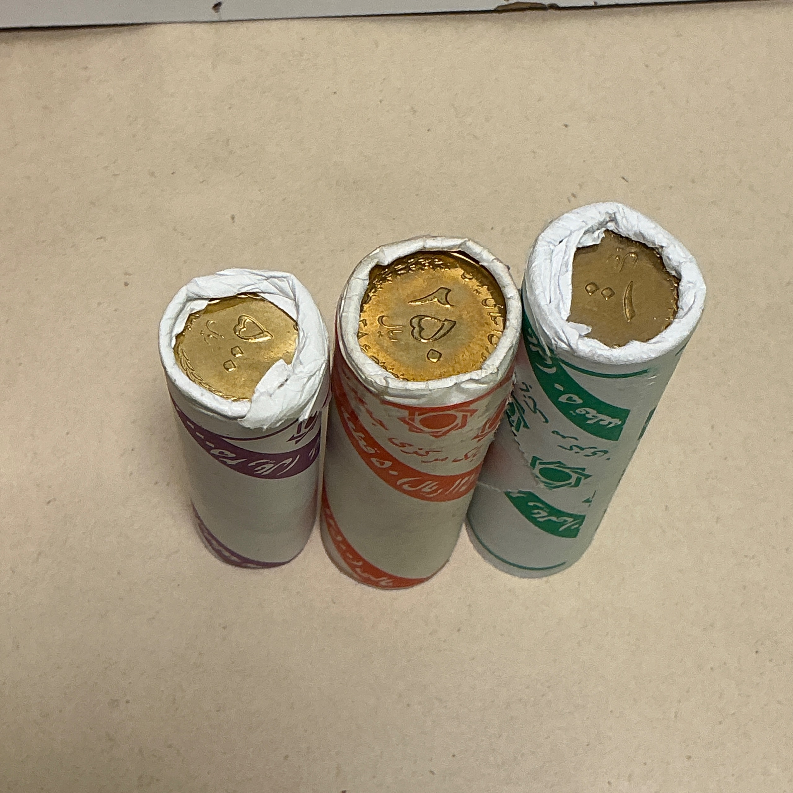 رول سکه جمهوری 3 عدد ایراد دار