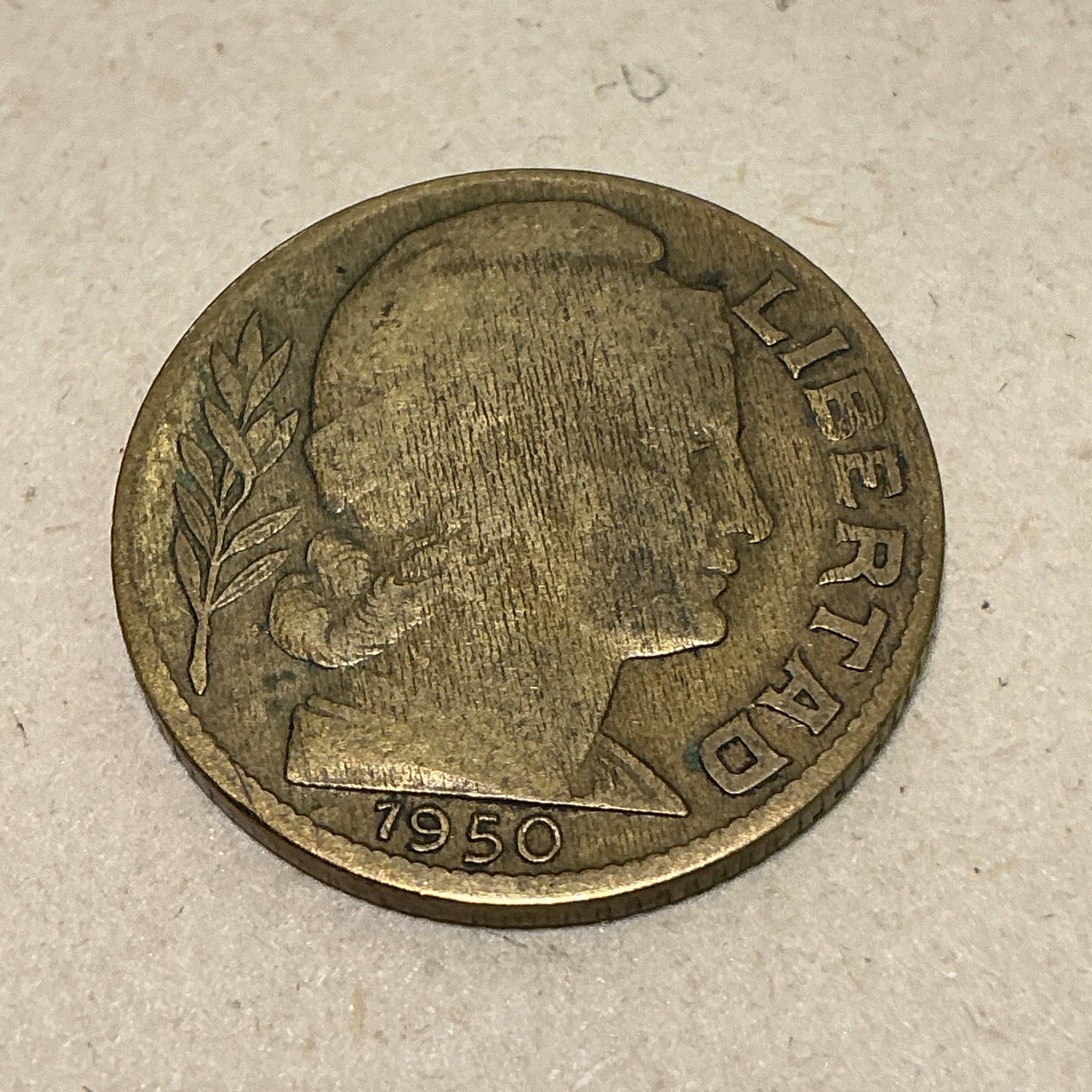 سکه خارجی 10 سنتاوو آرژانتین 1950