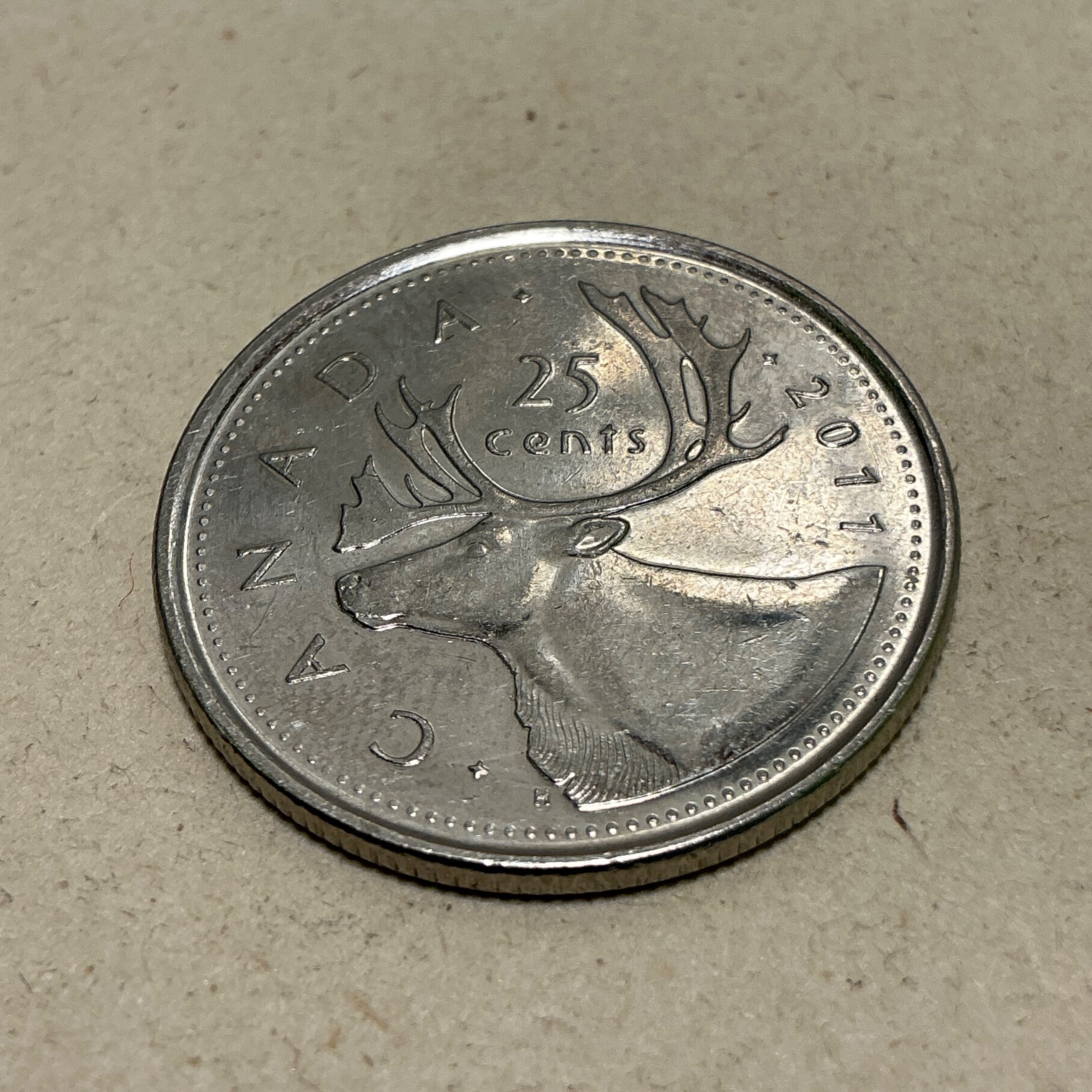 سکه خارجی 25 سنت کانادا الیزابت