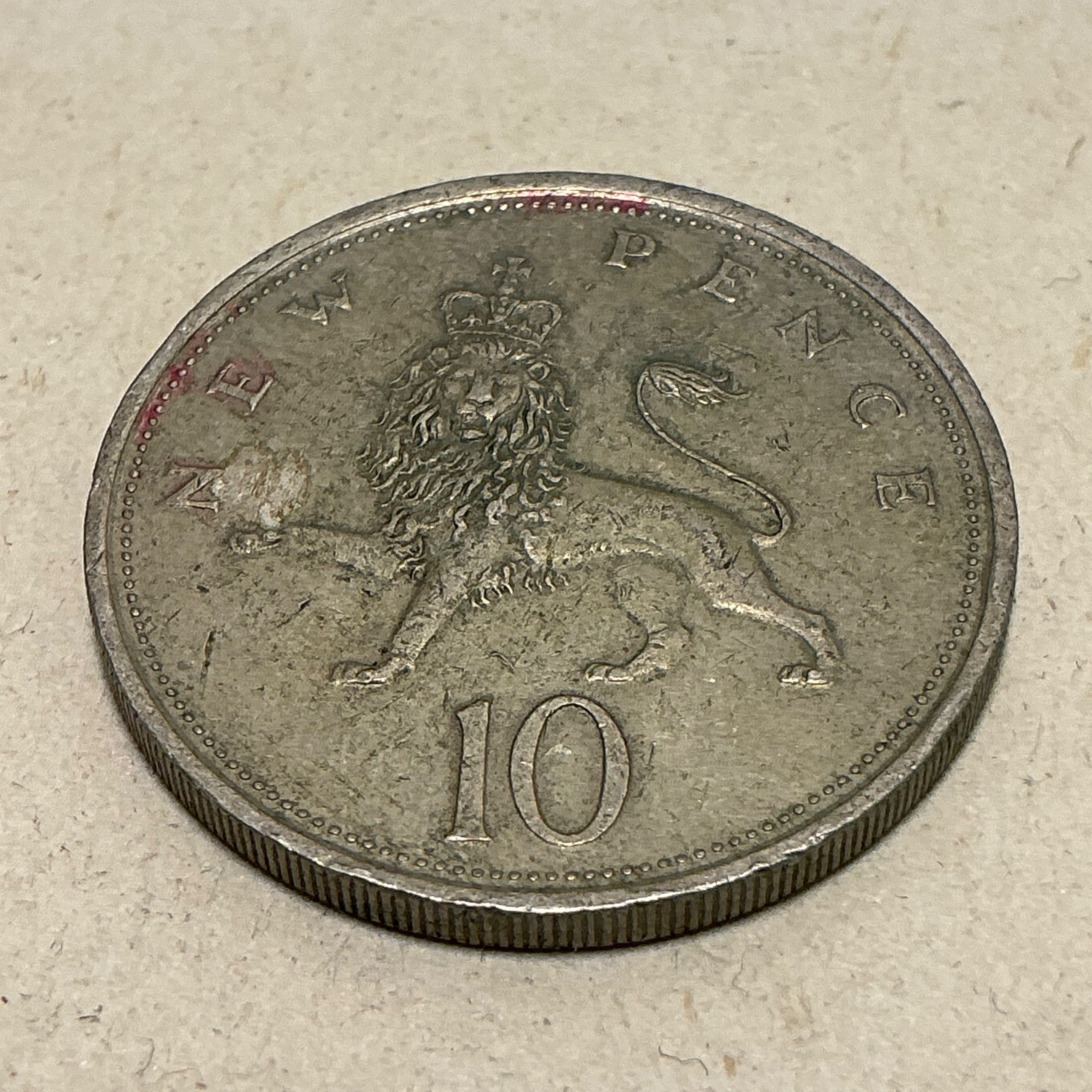 سکه خارجی 10 پنی الیزابت انگلستان