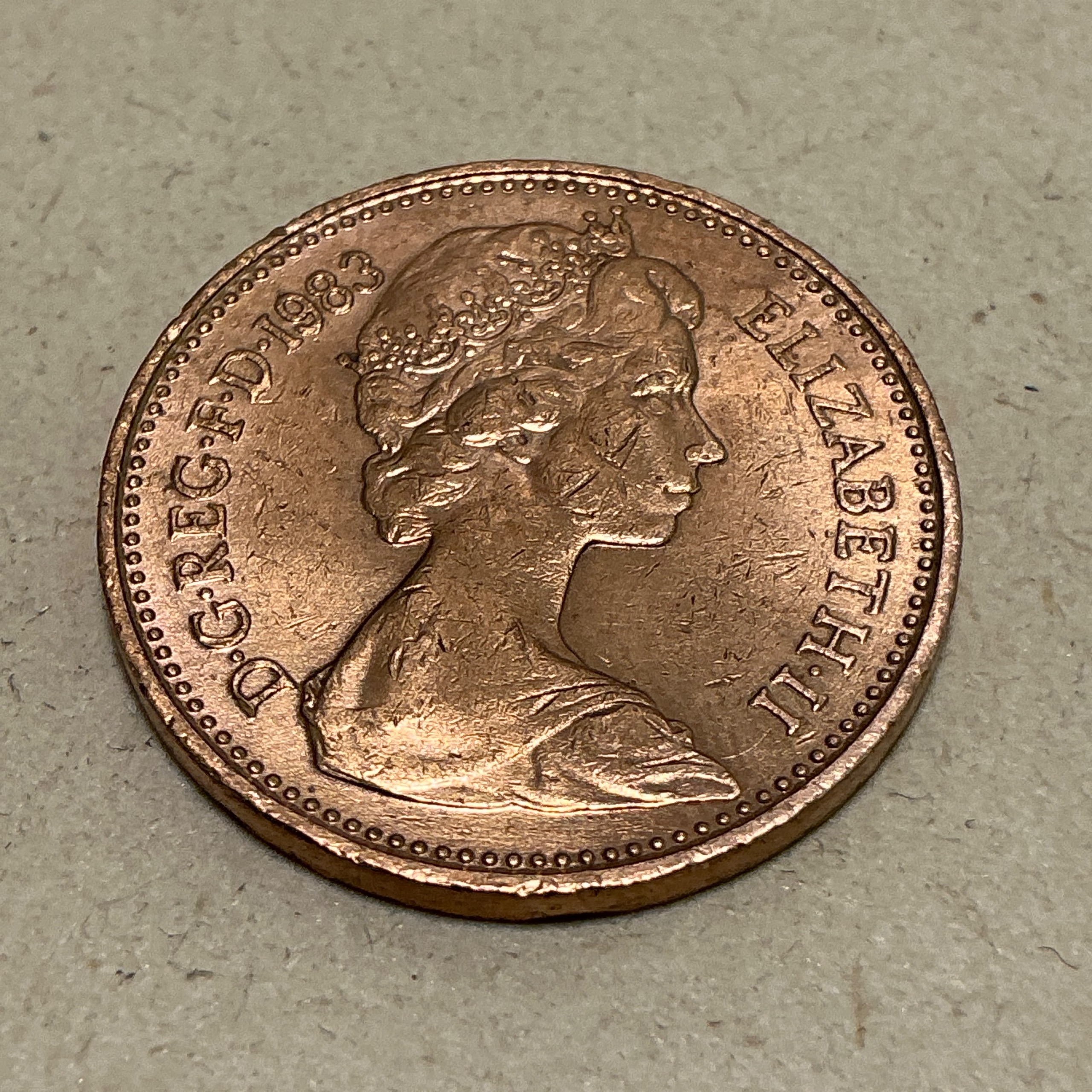 سکه خارجی 1 پنی الیزابت انگلستان