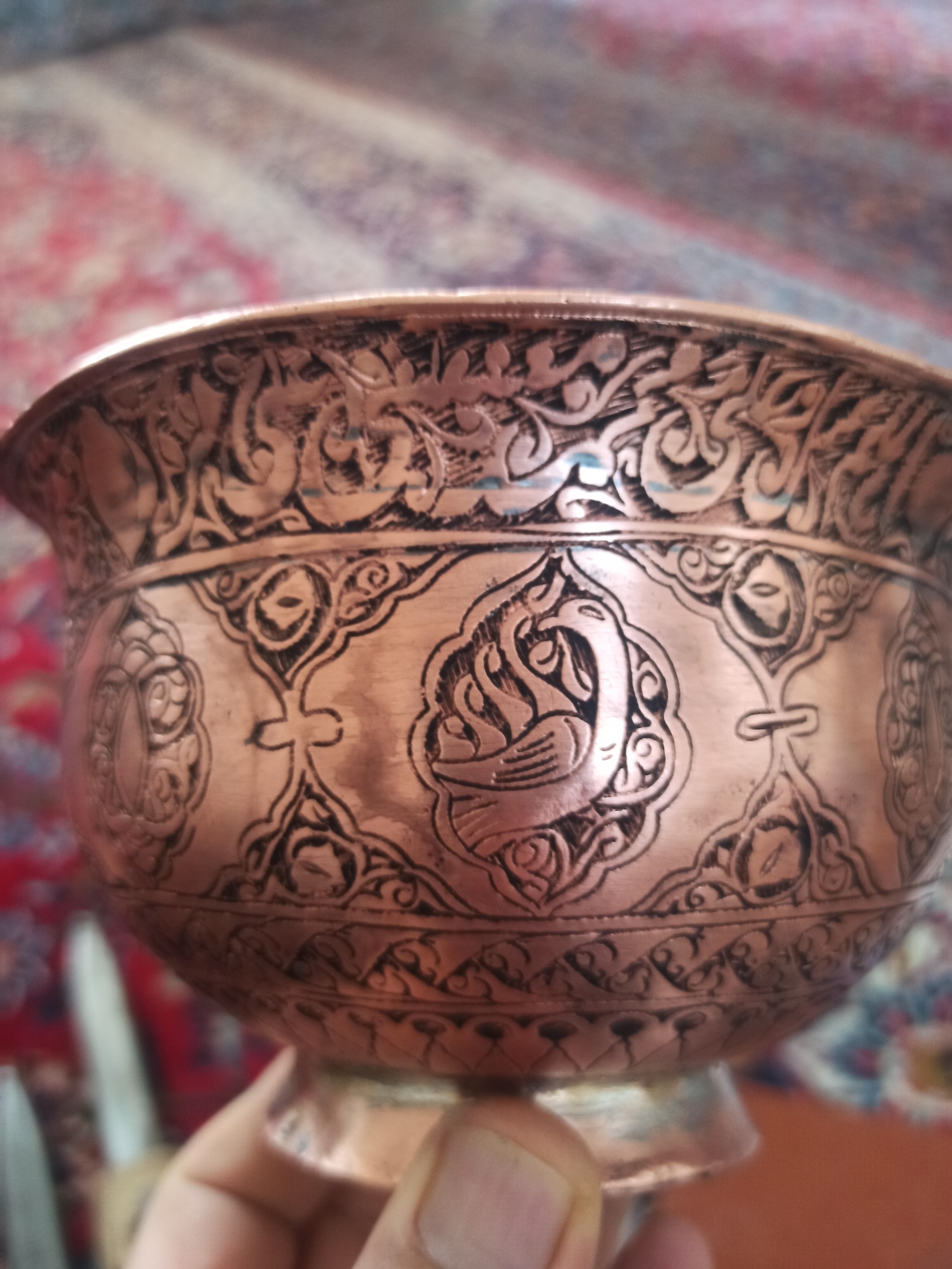 کاسه لاله قلم قاجاری کهنه