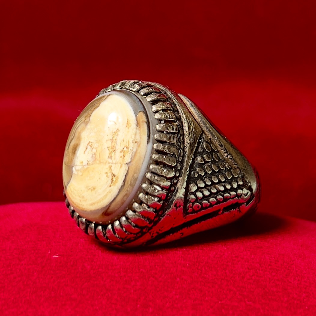 انگشتر باباقوری رکاب رخ درویش اصل ومعدنی