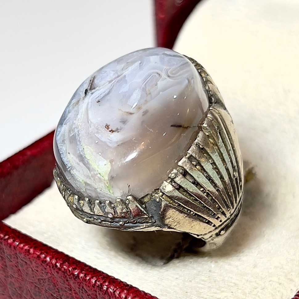 انگشترآدابدار عقیق سلیمانی اصیل