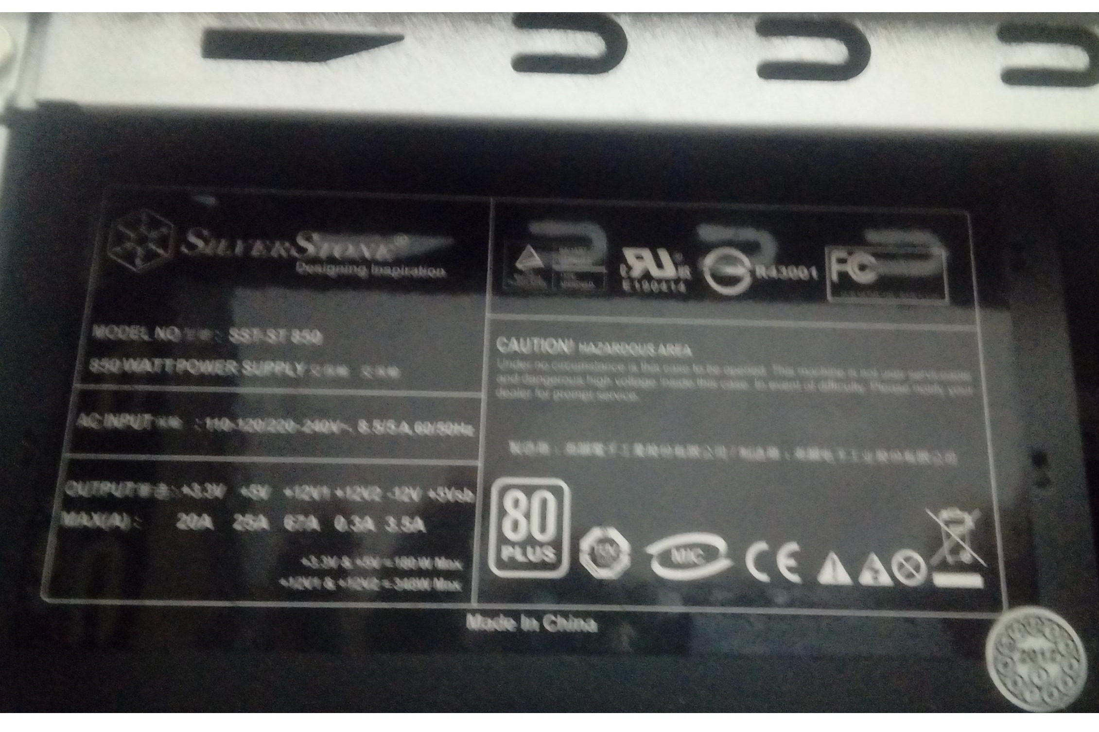 پاور قدرتمند 850 وات SilverStone