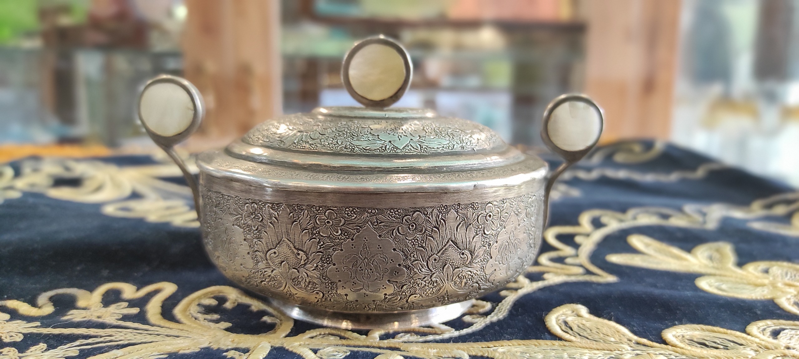 قندان نقره قاجاریه