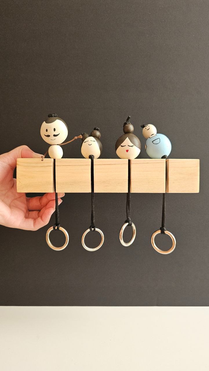 جاکلیدی چوبی عروسکی دلسی وود