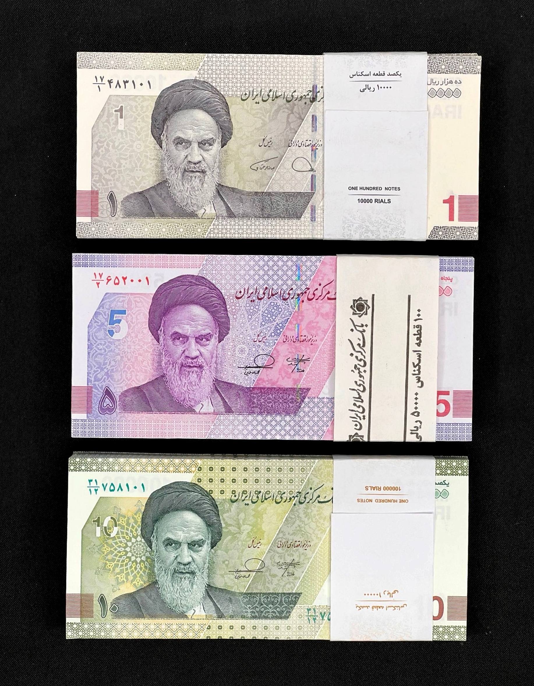 ست 1 ، 5 و 10 هزاری جدید کیفیت بانکی سریال 1تا100