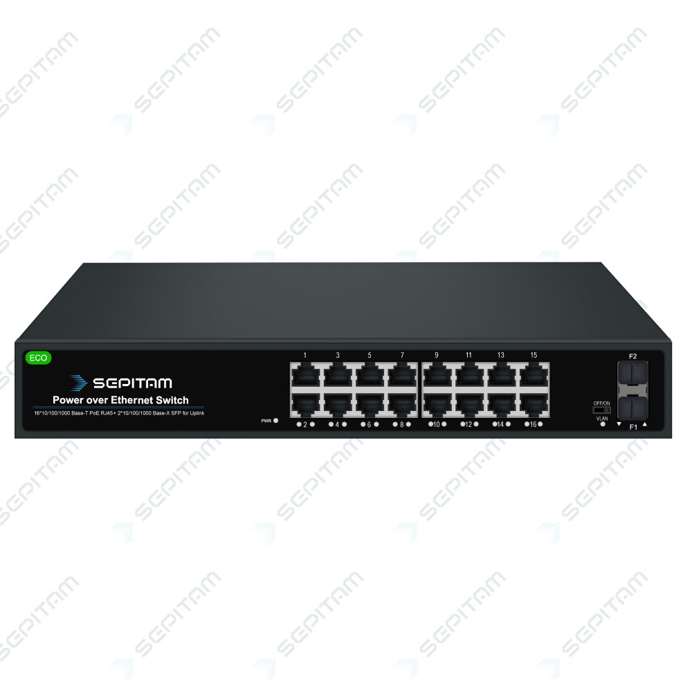 سوئیچ شبکه 16 پورت Sepitam-PS216G-DF-Eco