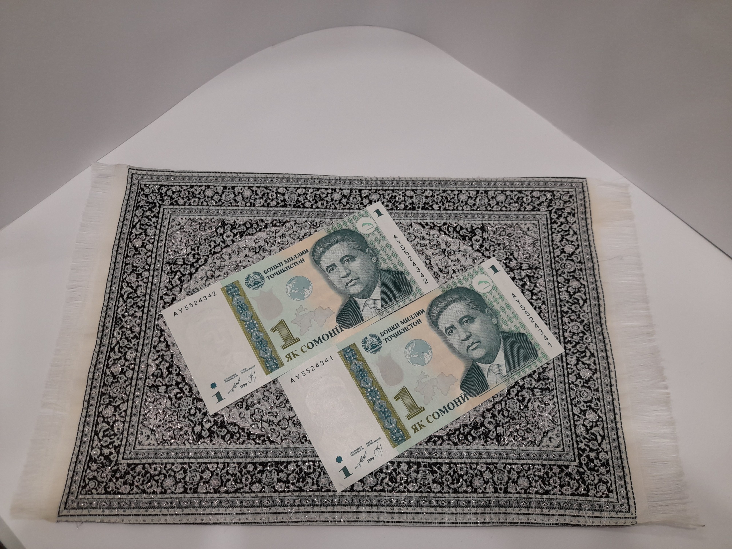 یک جفت 1 سامانی تاجیکستان