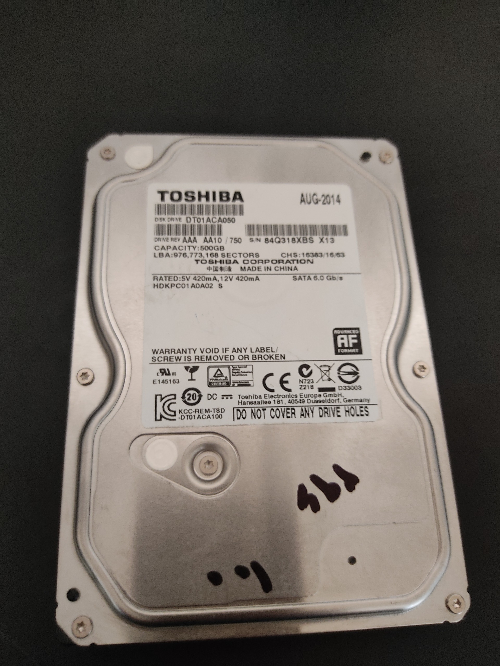 هارد 500گیگابایت توشیبا