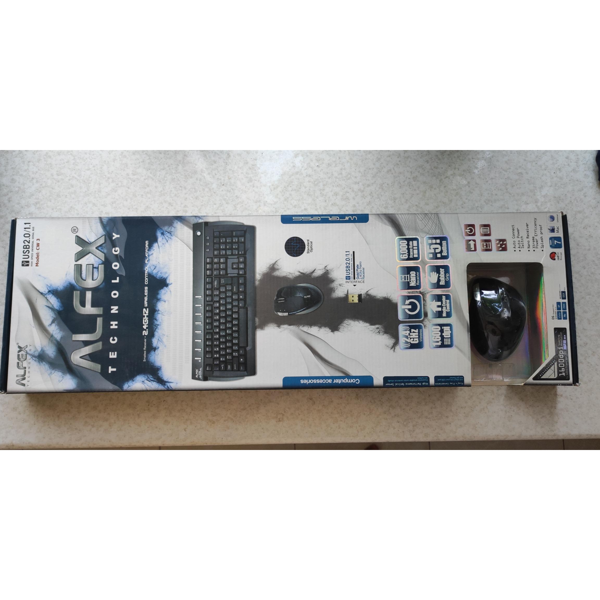 ماوس و کیبورد بیسیم ALFEX
