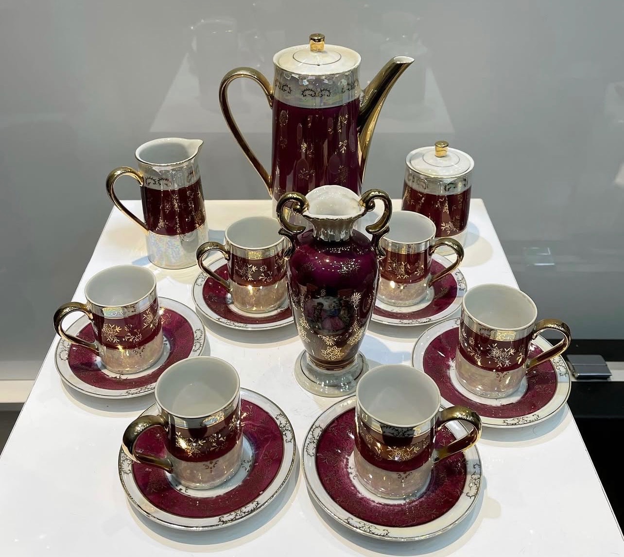 سرویس چای و قهوه خوری قدیمی فرانسوی