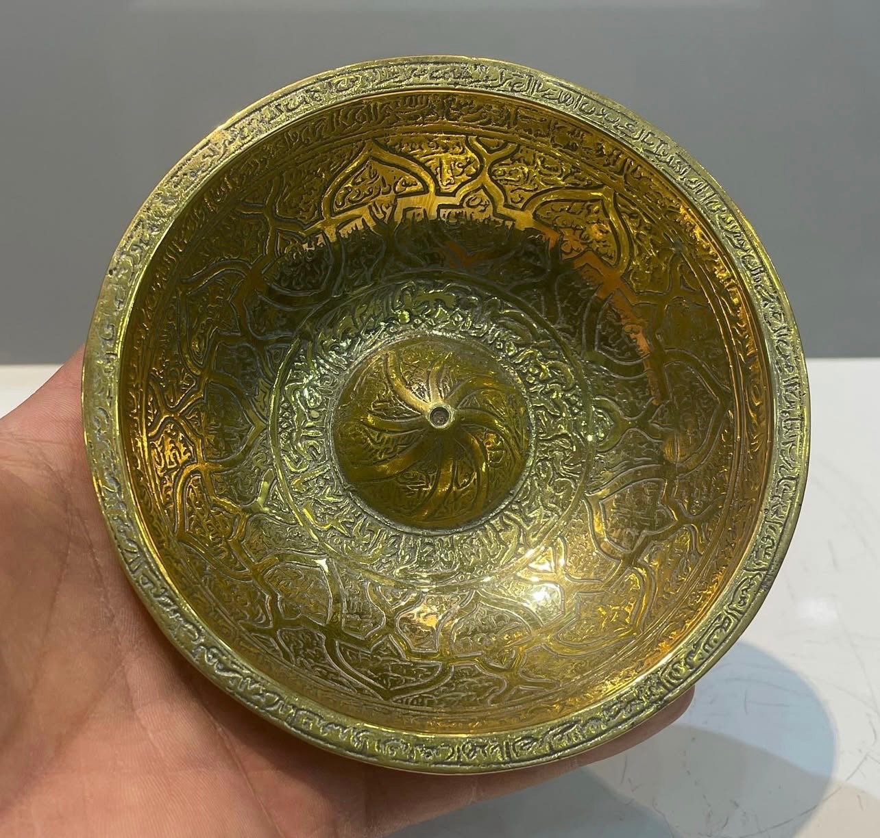 کاسه دعای برنزی قدیمی