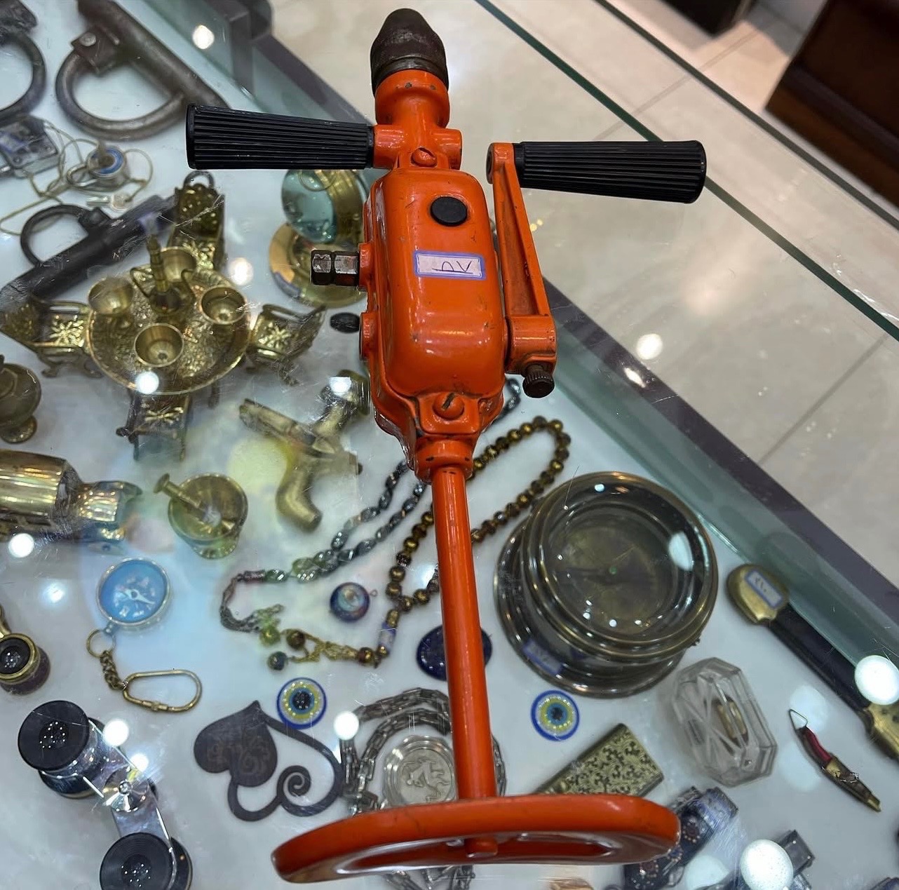 دریل دستی قدیمی خارجی