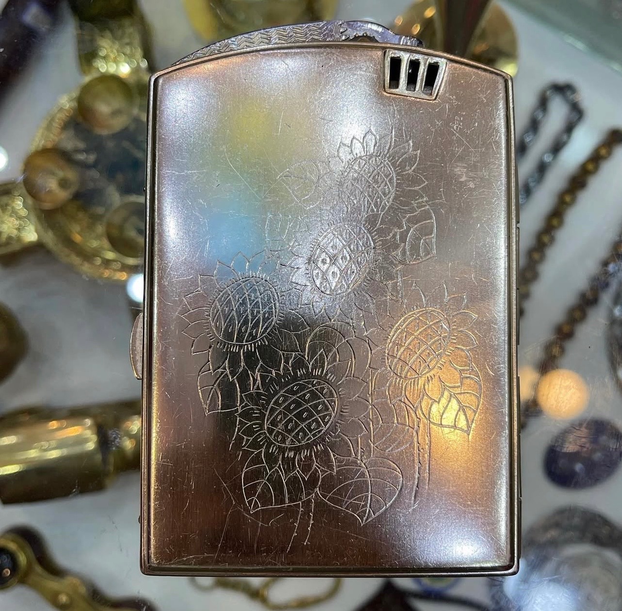 فندک بنزینی و جاسیگاری قدیمی خارجی