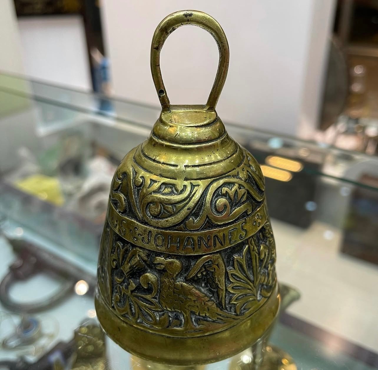 زنگوله ی قدیمی برنجی خارجی