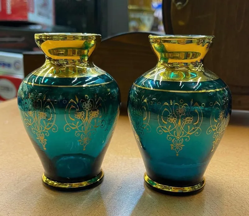 جفت گلدان قدیمی خارجی