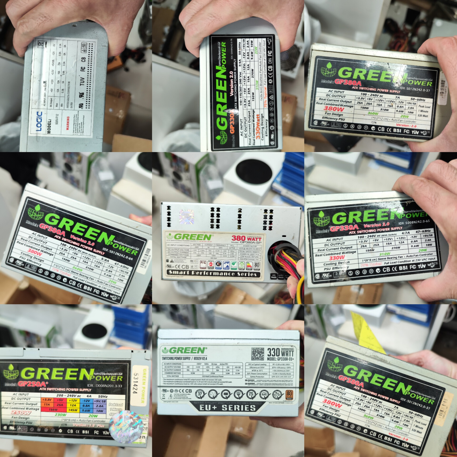 12 عدد پاور کیس کامپیوتر مناسب تعمیرکار