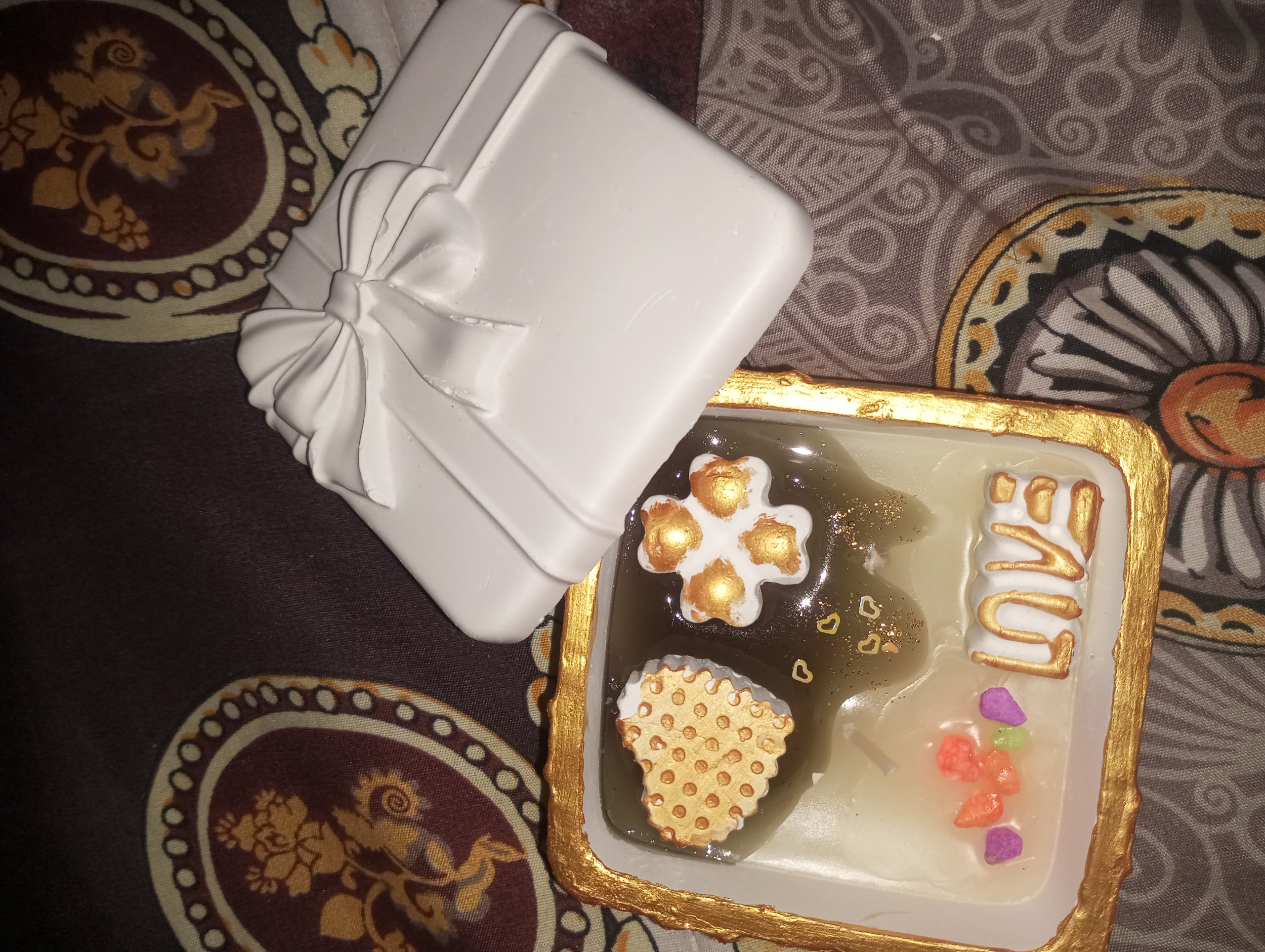 شمع دکوری سبز