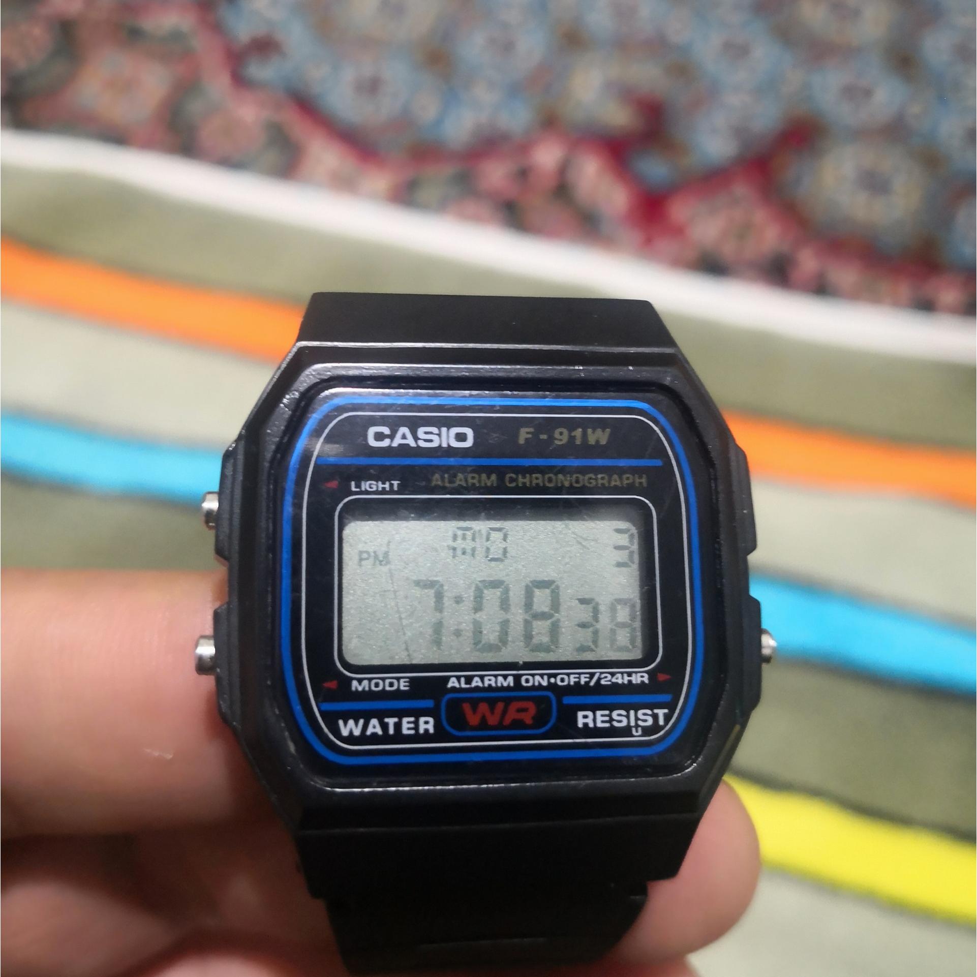 ساعت مچی کاسیو f91مالزی