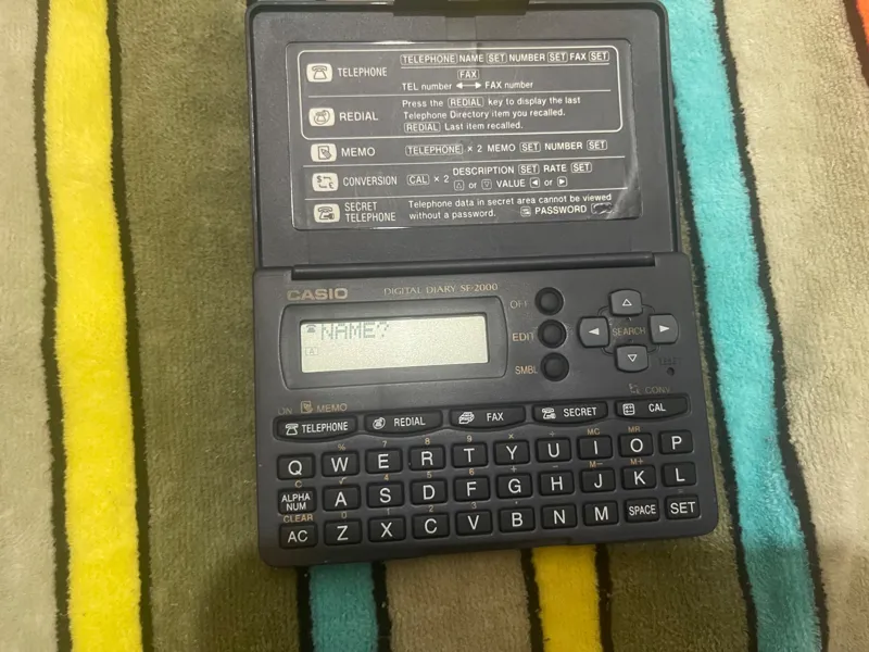 ماشین حساب و دفتر تلفن دیجیتال casio