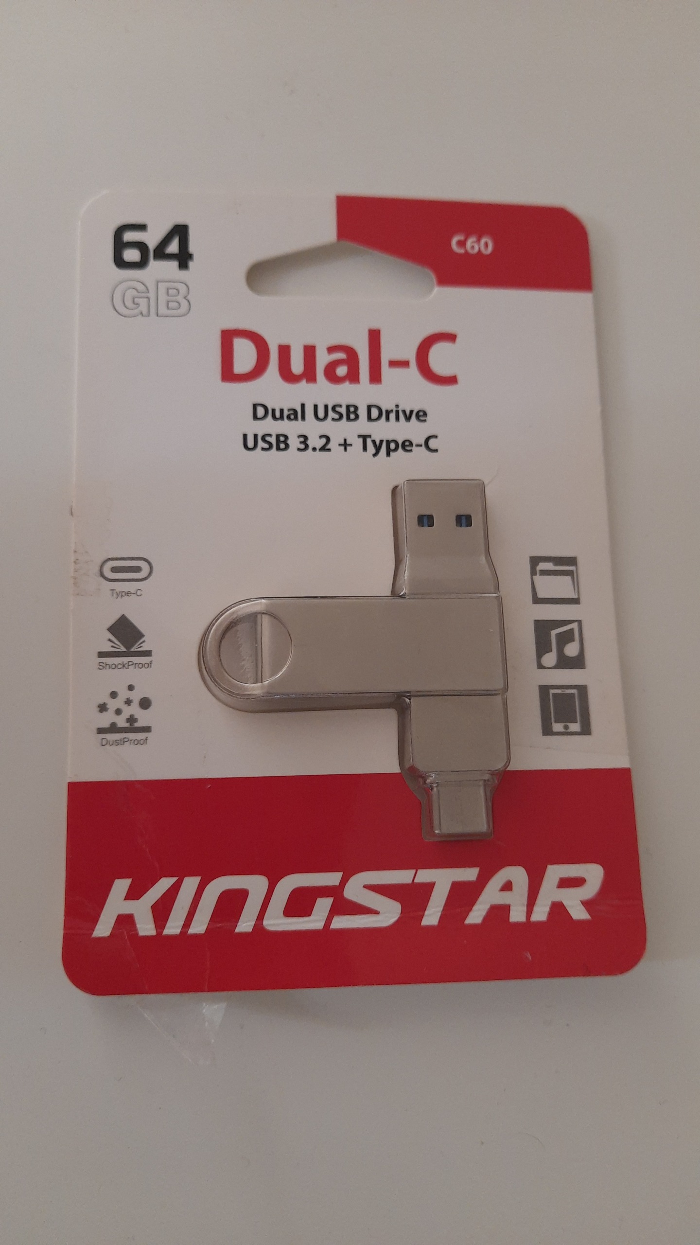 فلش مموری 64 گیگ dual c