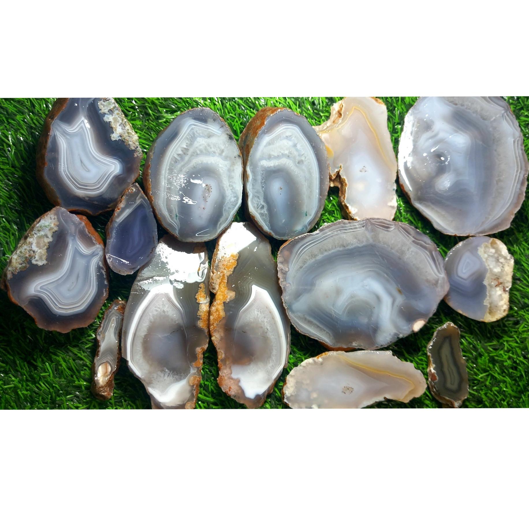 مجموعه14عددی عقیق سلیمانی لیزری و فوق العاده خاص