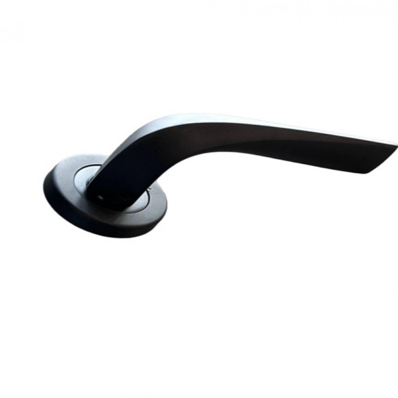 دستگیره درب چوبی روزت مشکی کد 875 مشکی مات