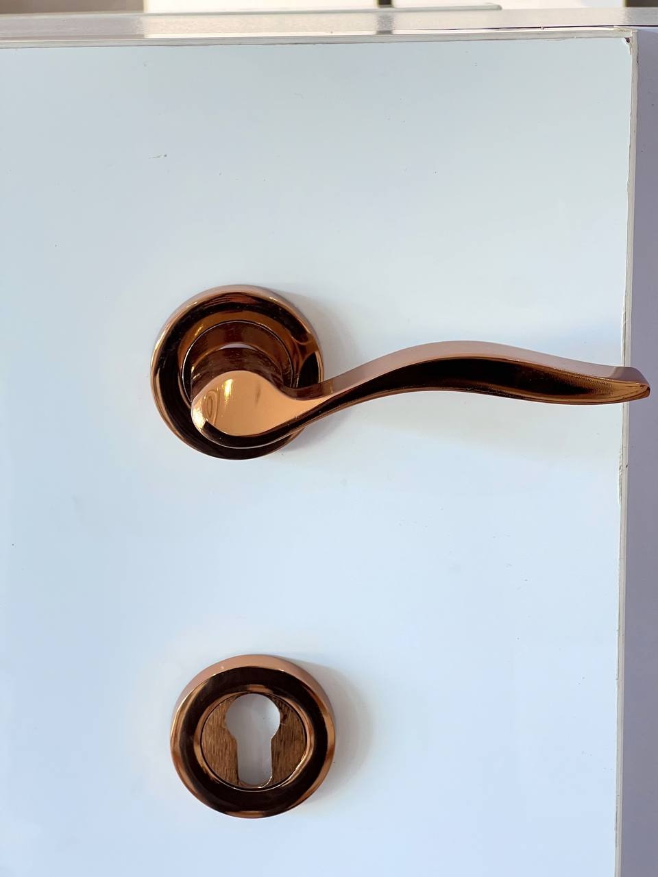 دستگیره درب چوبی(دو تکه) ساخت ترکیه(طلایی) کد 261