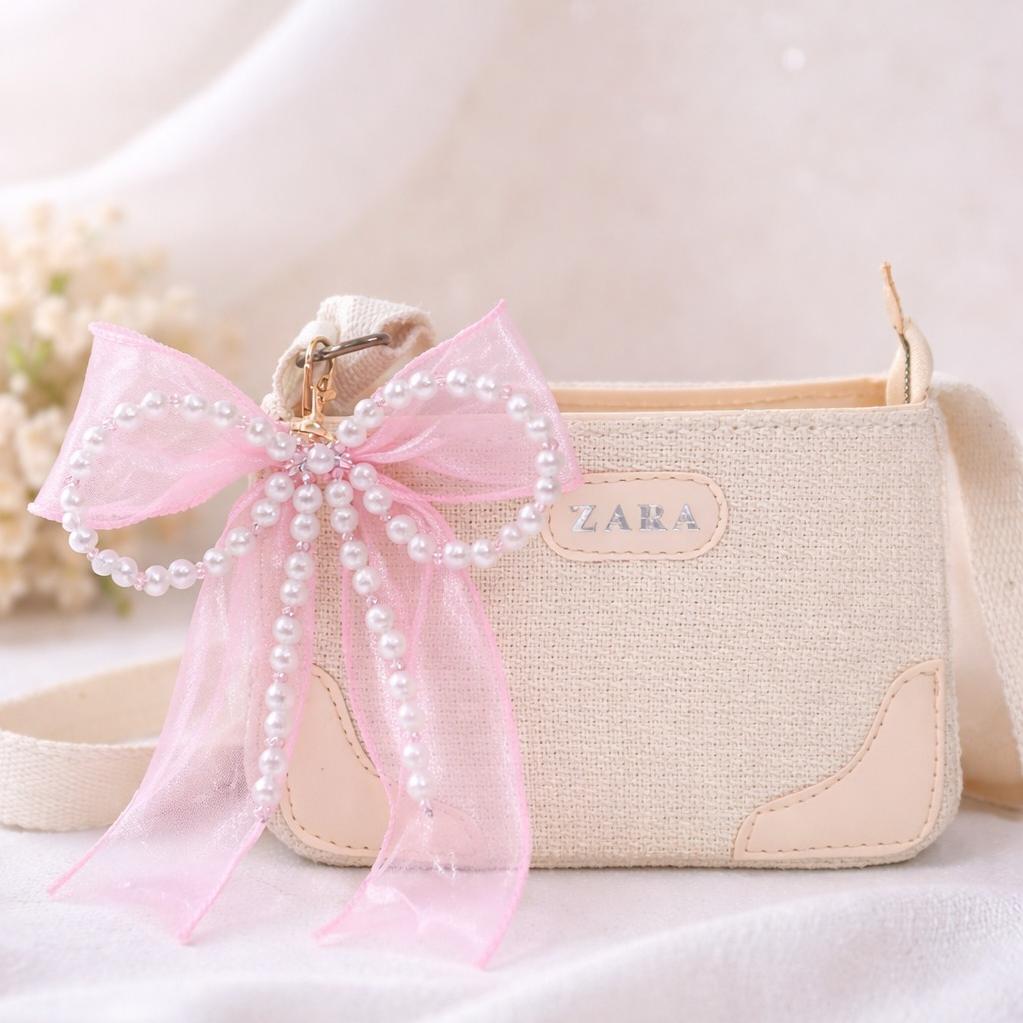 جاکلیدی دخترانه آویز کیف چارم