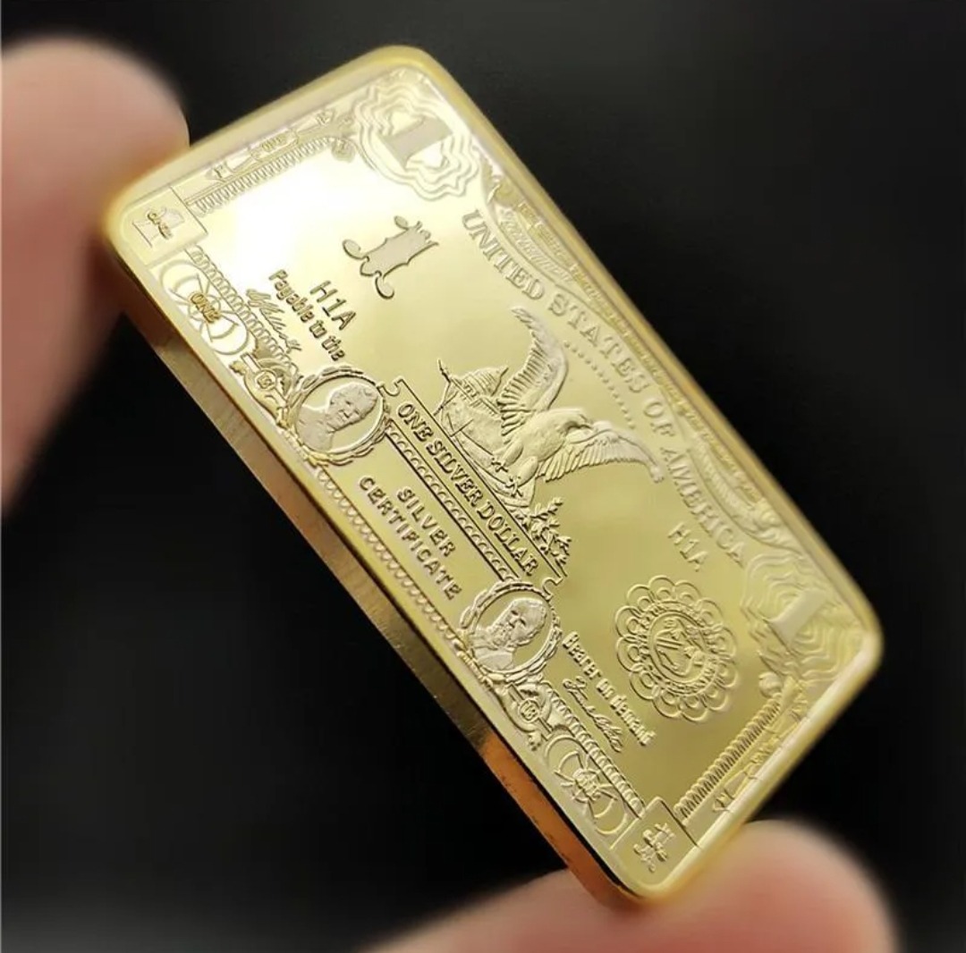 شمش یادبود طرح 1دلاری 333 گرم