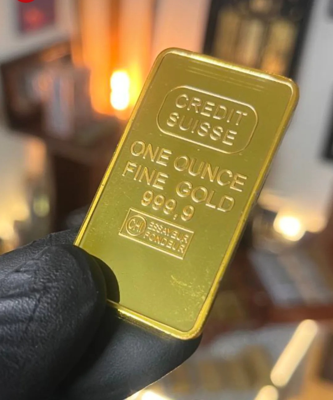 شمش یادبود طرح سوئیسی 33 گرم روکش طلا