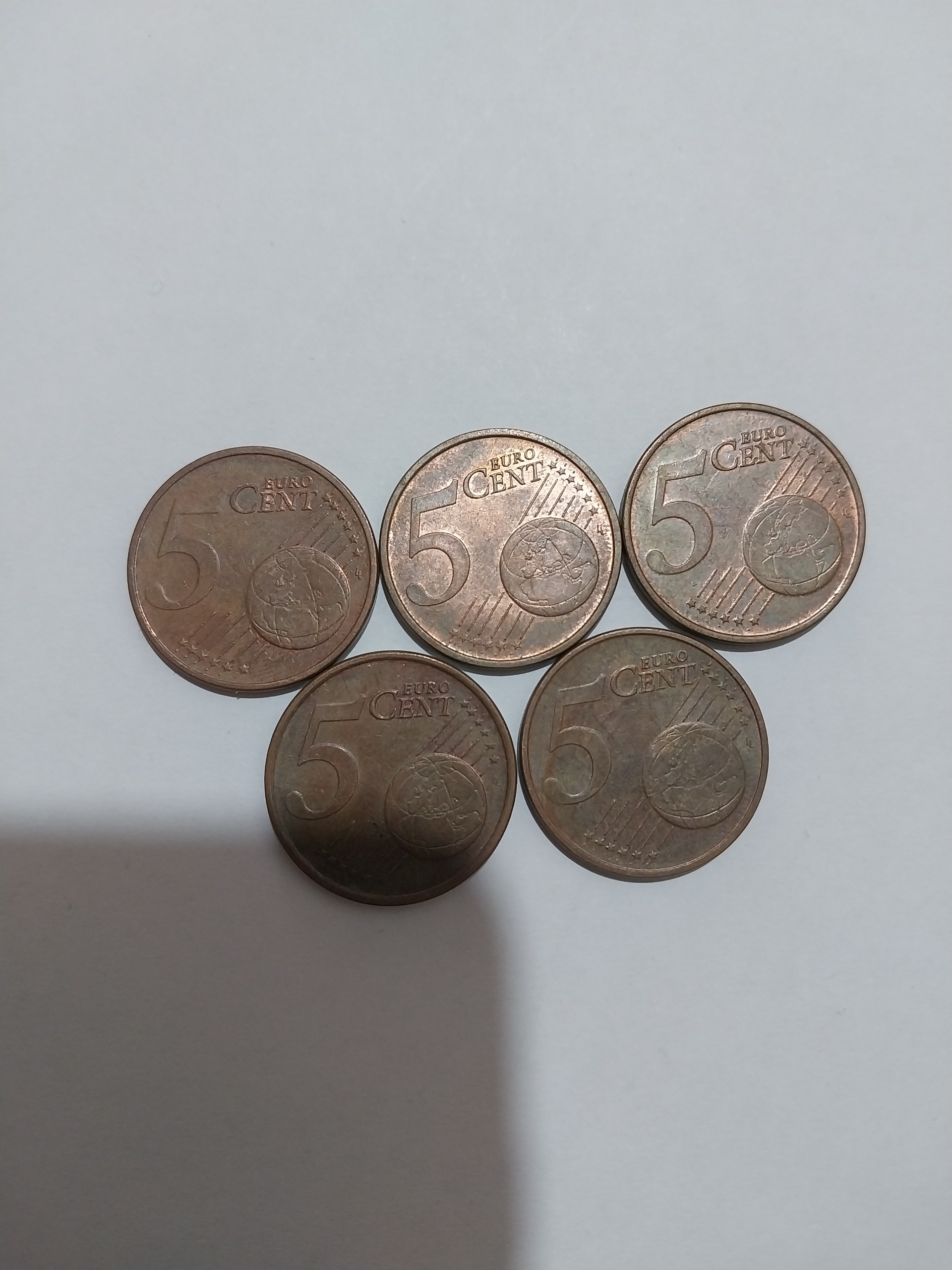 پک 5 تایی یورو سنت