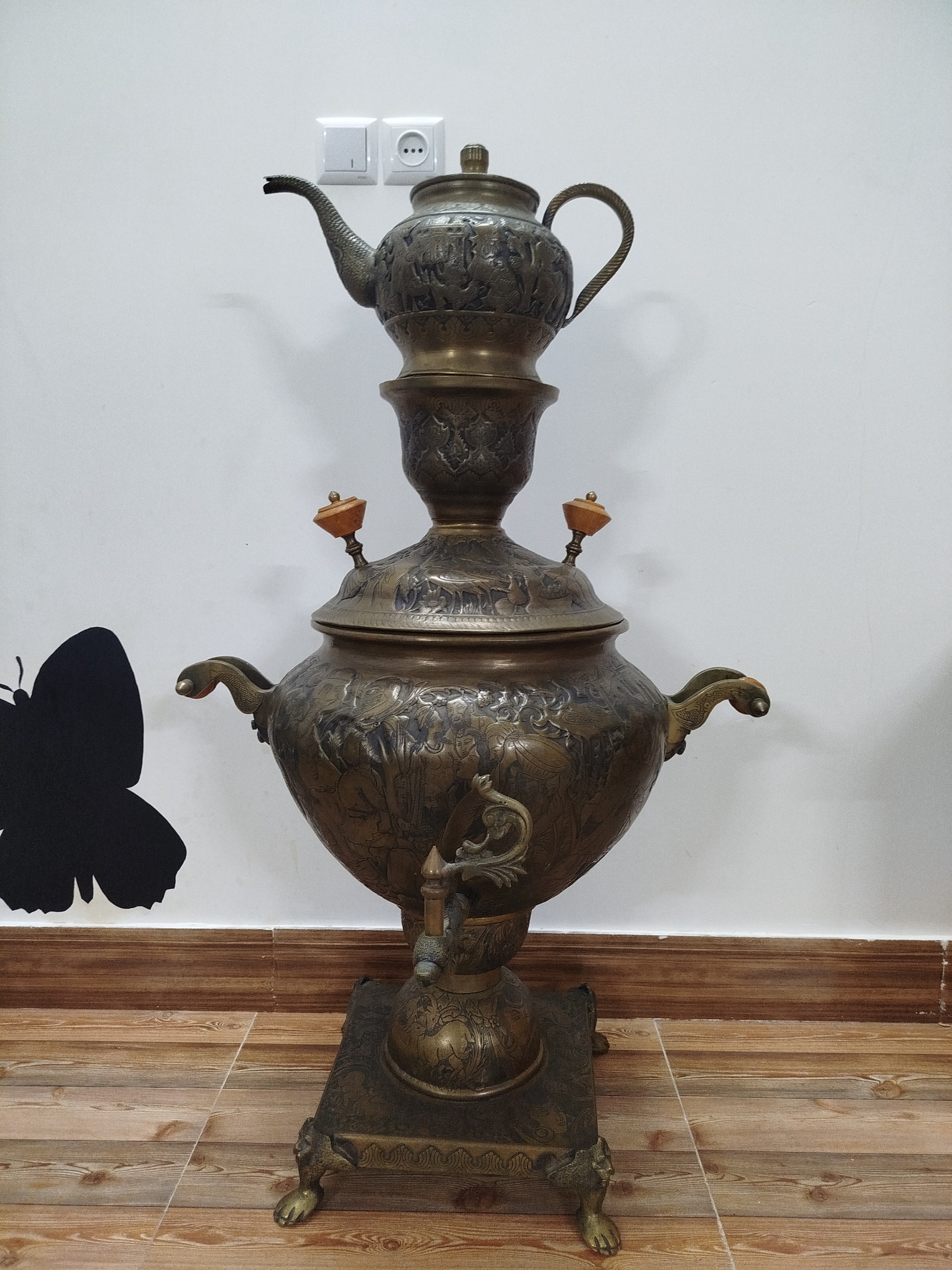 سماور زغالی قلم