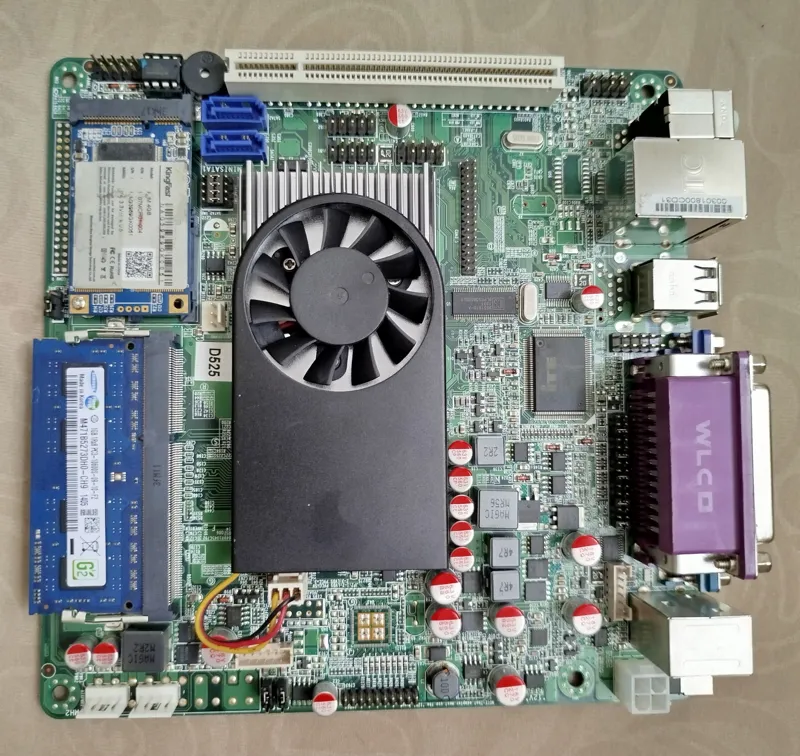 مادربرد صنعتی Intel Atom D525 آماده به کار
