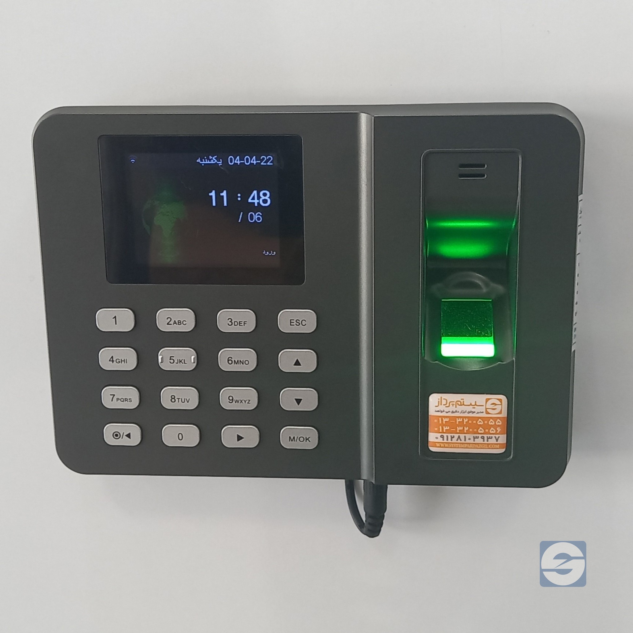 دستگاه حضور و غیاب اثرانگشت مدل ZK-F20w