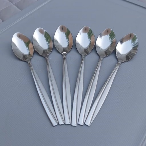 قاشق چایخوری طرح یک خطی ماینز بسته 6 عددی