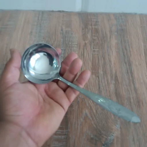 ملاقه طرح میخک ملاقه ماست استیل بگیر