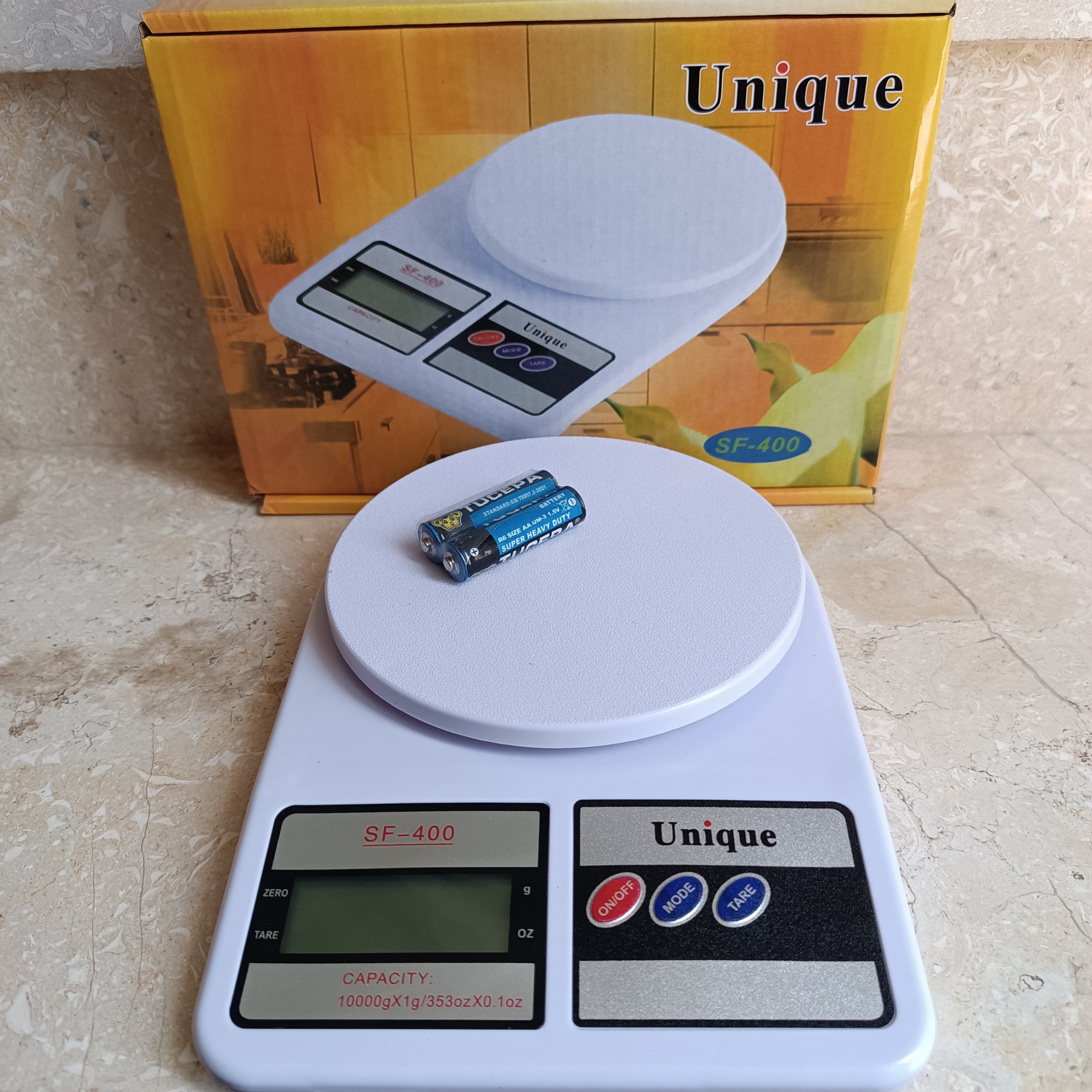 ترازو آشپزخانه یونیک SF400 باتری دار ارسال رایگان