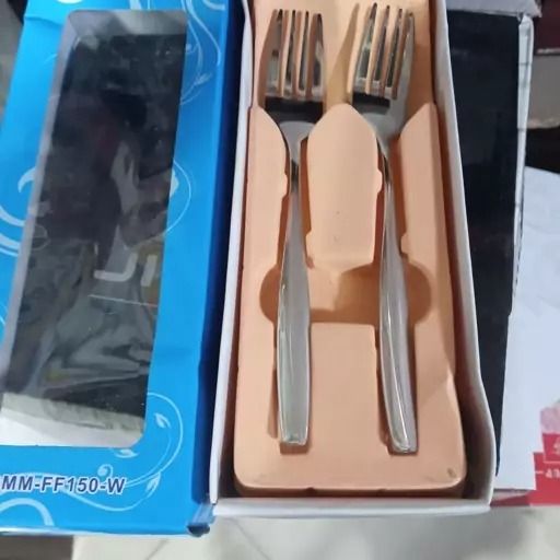 چنگال میوه خوری یک خطی طرح ماینز 12 عددی