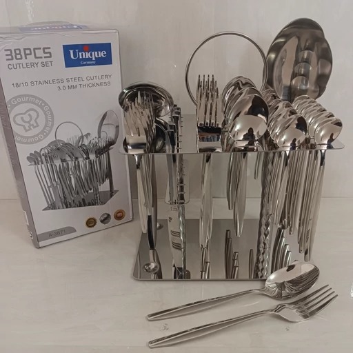 سرویس قاشق و چنگال استند دار 38 پارچه