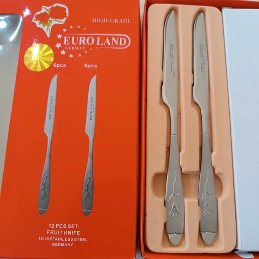 کارد میوه خوری استیل میخک 6 عددی یورولند آلمانی