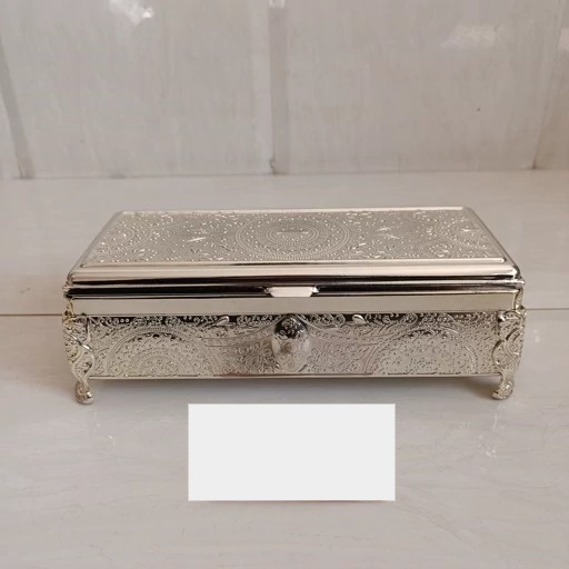 جا قاشقی و جا کاردی سیلور صندوقی درب دار