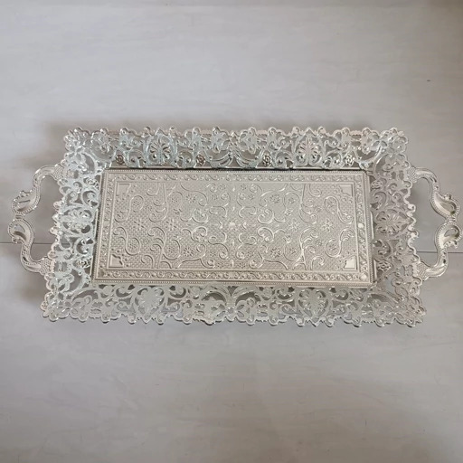 سینی رولت خوری سیلور نقره ای مارک آسنا