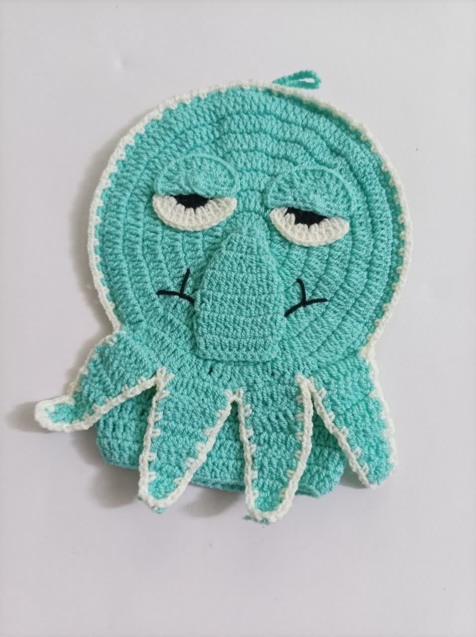 لیف حمام دستبافت کودک مدل اختاپوس