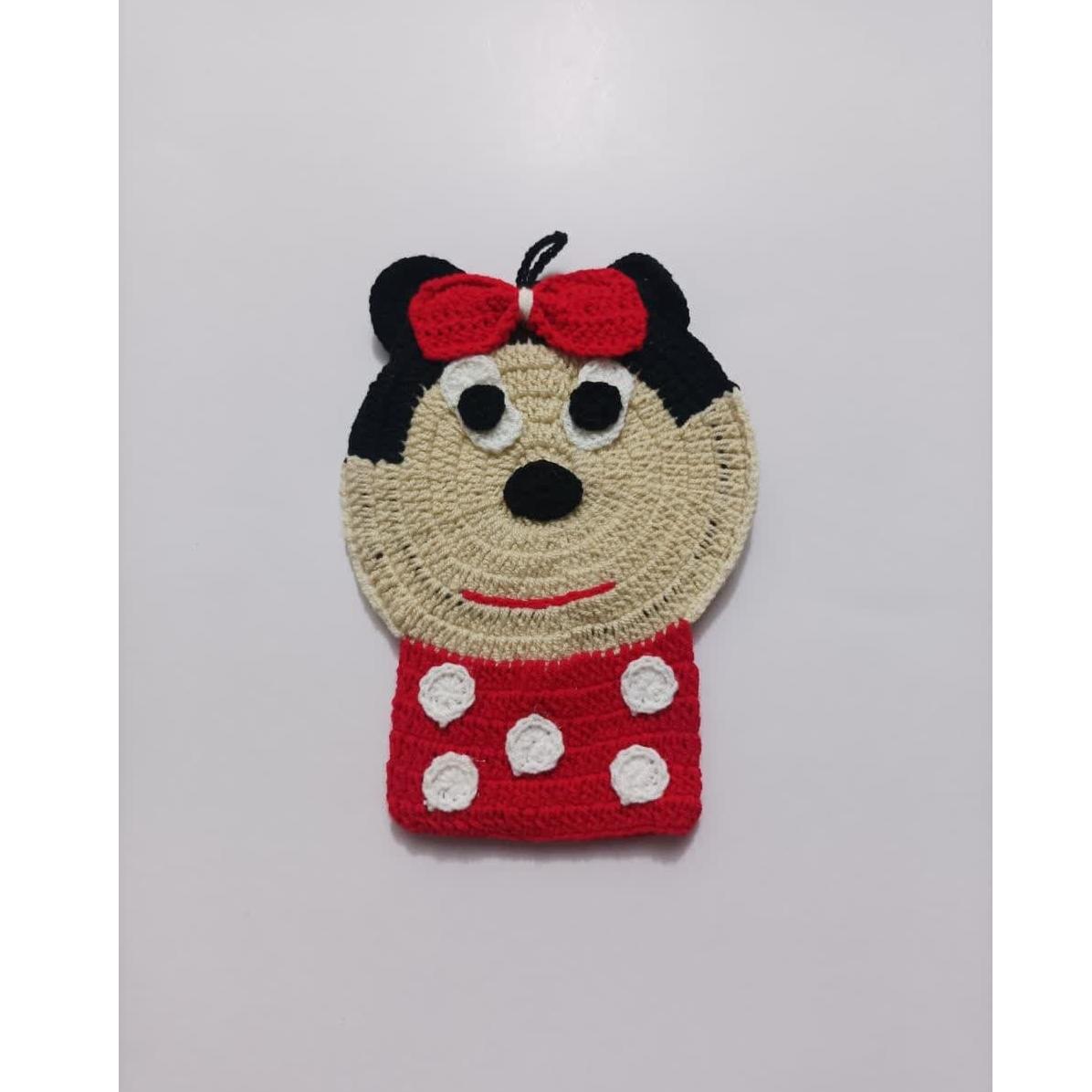 لیف حمام دستبافت کودک مدل میکس موس دختر