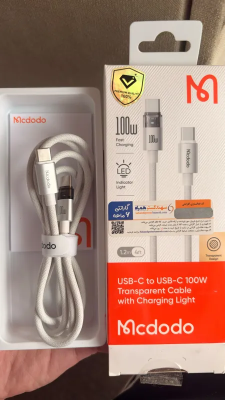 ابل تایپ سی 100W مک دودوCA-558